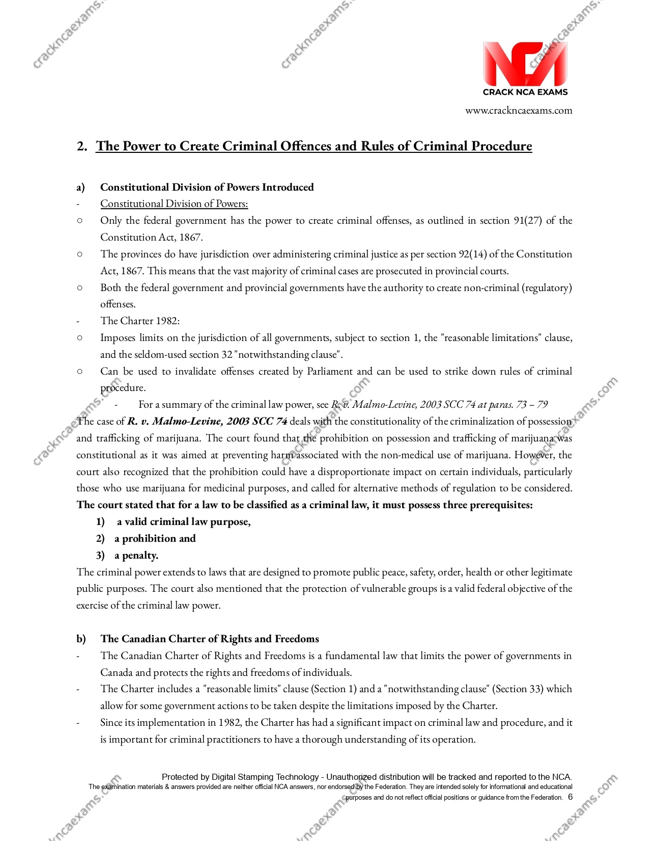 Canadian Criminal Law 2024 UPDATED + IRACs