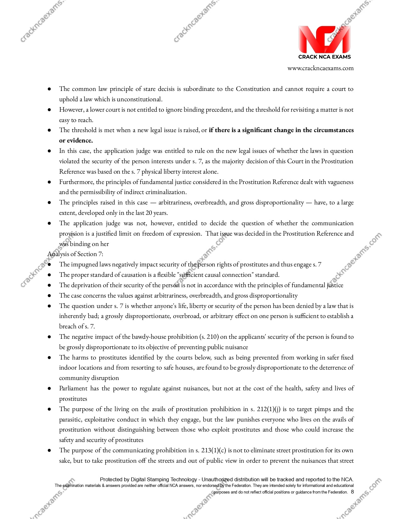 Canadian Criminal Law 2024 UPDATED + IRACs
